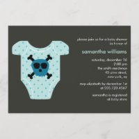 Equipo de calavera azul Baby Shower