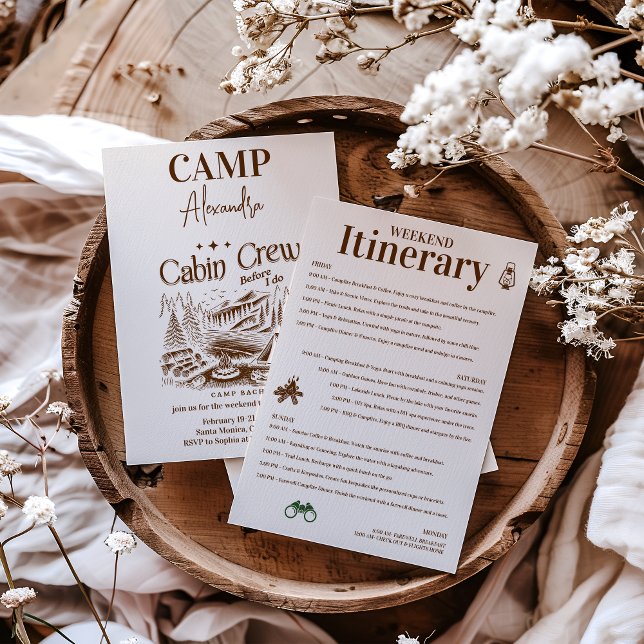 Invitación Equipo de campamento antes de la soltera (Subido por el creador)