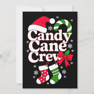 Invitación Equipo de Caramelo de Navidad Sombrero de Santa Ni