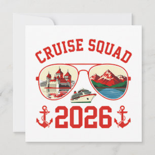 Invitación Equipo de crucero Suiza Viaje de vacaciones 2026