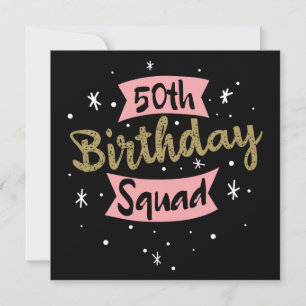 Invitación Equipo de Cumpleaños número 50