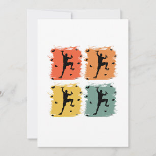 Invitación Equipo de escalada de arte pop retro de Bouldering