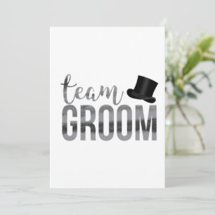 Invitación Equipo de novio