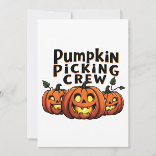 Invitación Equipo de Picking de Calabaza Fantasma Halloween M