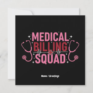 Invitación Equipo Divertido de Facturación Médica Regalo Orgu