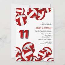 equipo rojo colores voleibol niños cumpleaños