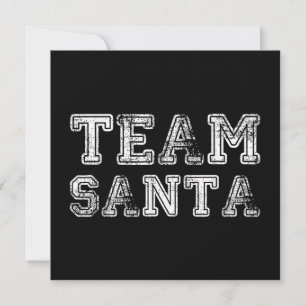 Invitación Equipo Santa Navidad Divertida