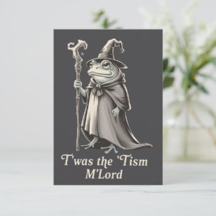 Invitación Era El 'Tismo M'lord Funny Frog Wizard Meme 