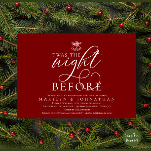 Invitación Era la noche antes de las campanas de boda de muér