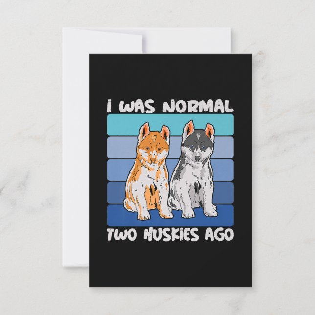Invitación Era Normal Hace Dos Esposos | Perro Shiba (Anverso)