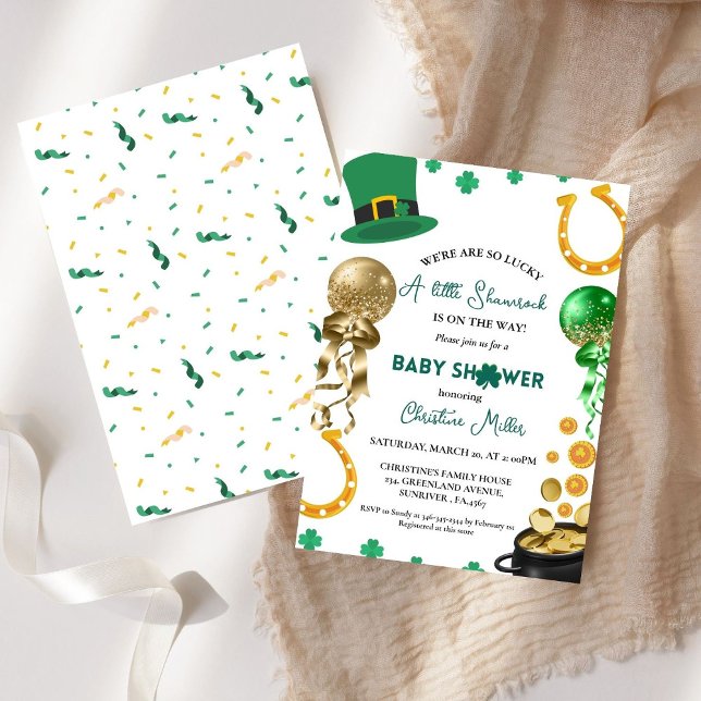 Invitación Eran tan afortunados Baby Shower del día de patric (Subido por el creador)