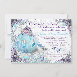 Invitación Érase una Vez Cuento de Hadas Princesa Cumpleaños
