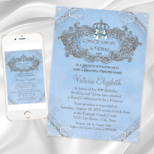 Invitación Érase una Vez Cumpleaños de Princesa