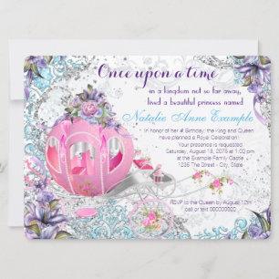 Invitación Érase Una Vez Cumpleaños De Princesa Cuento De Had