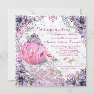 Invitación Érase Una Vez Cumpleaños De Princesa Cuento De Had