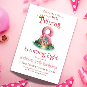 Invitación Érase una vez el Chica del Castillo de la Princesa