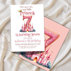 Invitación Érase una vez el Chica del Castillo de la Princesa
