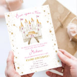 Invitación Érase una vez el cumpleaños del Chica del Castillo<br><div class="desc">cómodamente PERSONALIZAR este diseño con sus detalles! æSi necesita coordinar ARTÍCULOS DE COINCIDENCIA,  por favor compruebe nuestra colección o tienda de correspondencia. ¿Tiene alguna pregunta sobre nuestros diseños o si no encuentra lo que está buscando,  por favor contáctenos: designmypartystudio@gmail.com. 6.º tentativa</div>