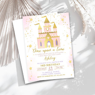 Invitación Érase una vez el cumpleaños del Chica del Castillo