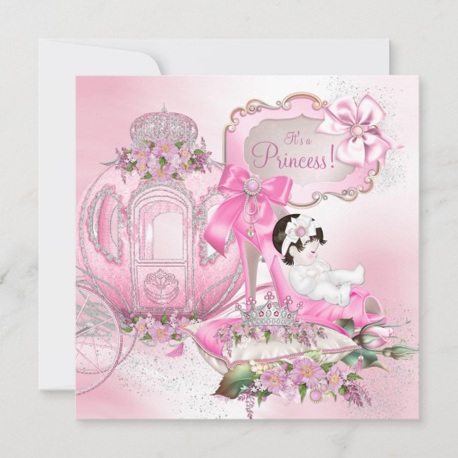 Invitación Érase Una Vez Fiesta de Cumpleaños de la Princesa  (Anverso)
