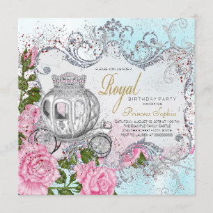 Invitación Érase Una Vez Fiesta de Cumpleaños de Princesa
