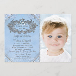 Invitación Érase una Vez Foto Princesa Cumpleaños