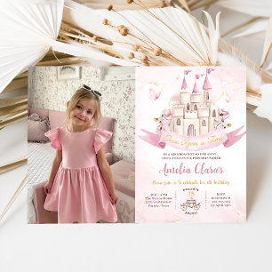 Invitación Érase Una Vez La Princesa Fairytale Castle Cumplea
