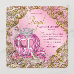 Invitación Érase una Vez Princesa Real Quinceañera