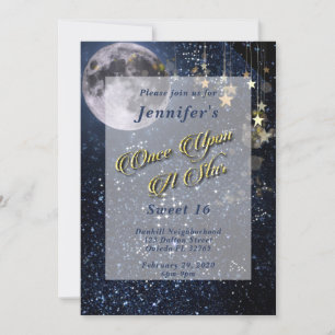 Invitación Érase Una Vez Una Estrella Dulces Dieciséis