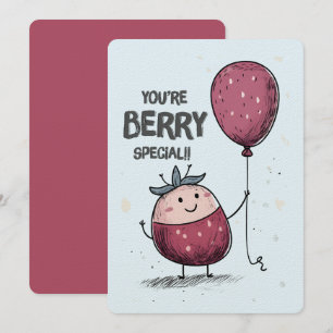 Invitación ¡Eres especial de Berry! - Una Recogida Rosa Dulce
