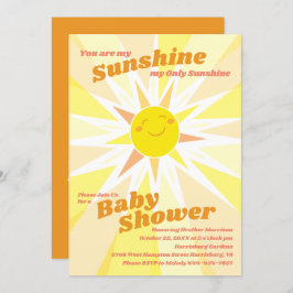 Invitación Eres mi Baby Shower Sunshine