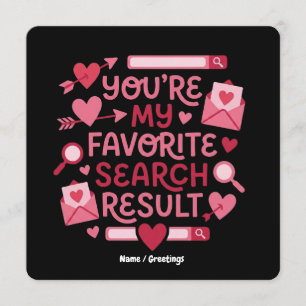 Invitación Eres Mi Resultado de Búsqueda Favorito Romántico 