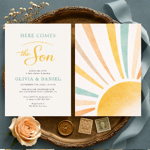 Invitación Eres Mi Sol Aquí Viene el Hijo 
