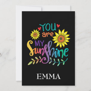 Invitación Eres Mi Sol Carta de Cumpleaños