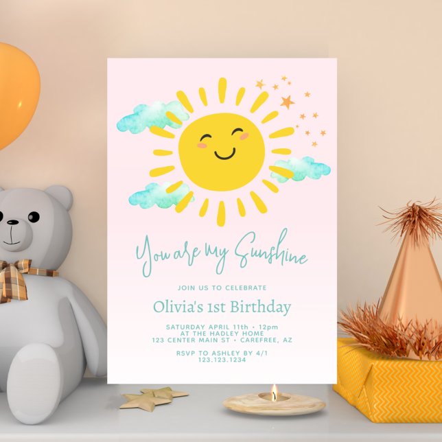 Invitación Eres Mi Sol Fiesta de Cumpleaños 1  (Subido por el creador)