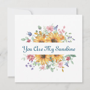 Invitación Eres mi sol y girasol cita