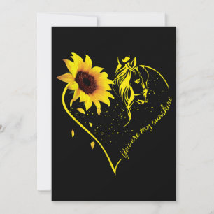 Invitación Eres Mi Sunshine Sunflower Y Mi Caballo