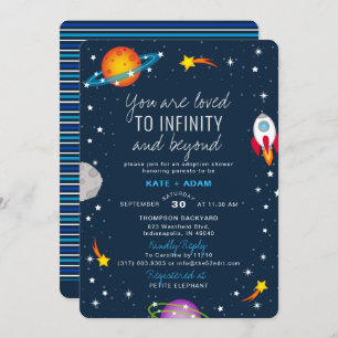 Invitación Eres un chico querido adoptando Baby Shower