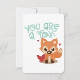Invitación Eres un Zorro | Diseño de Castigo de Animal Adorab
