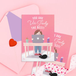 Invitación Eres Vir-Verdaderamente La Mejor Clase Valentine