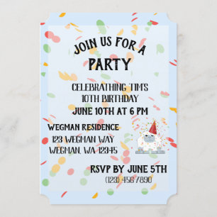 Invitación ¿Eres Yeti Con El Fiesta Cuto Fiesta De Cumpleaños