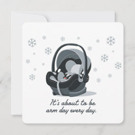 Invitación Es Acerca De Ser Día De Brazo Todos Los Días Bebé 