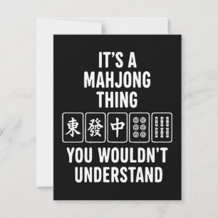 Invitación Es algo de Mahjong que no entenderías
