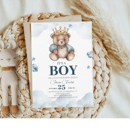 Invitación ES Baby Shower BOY Bear
