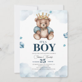 Invitación ES Baby Shower BOY Bear