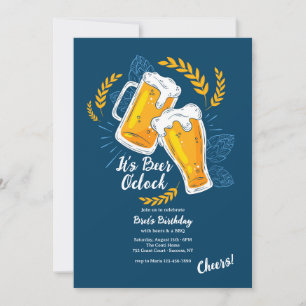 Invitación Es Beer O'Clock