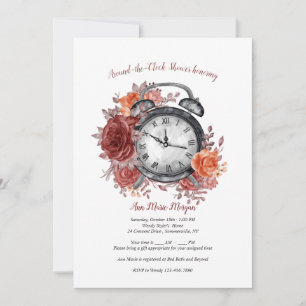 Invitación Es casi la hora de la ducha de novia alrededor del