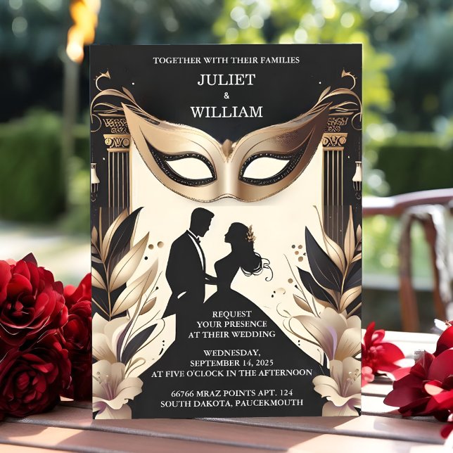 Invitación Es Código De Vestido Prom Disfraz Masquerade Ball  (Subido por el creador)