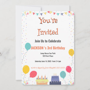 Invitación Es cumpleaños a la hora del Fiesta
