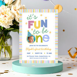 Invitación Es Divertido Ser Un Cumpleaños Colorido